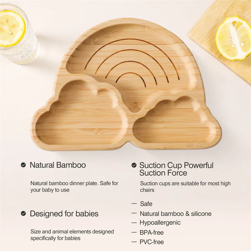 Cloud Cradle Bamboo Suction Plate Set