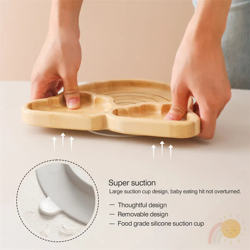 Cloud Cradle Bamboo Suction Plate Set
