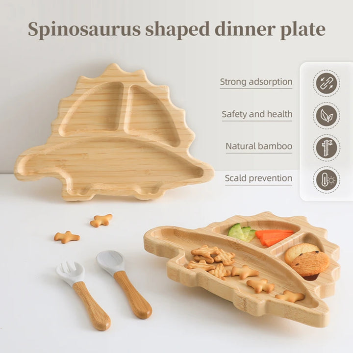 Spinosaurus Bamboo Suction Plate Set